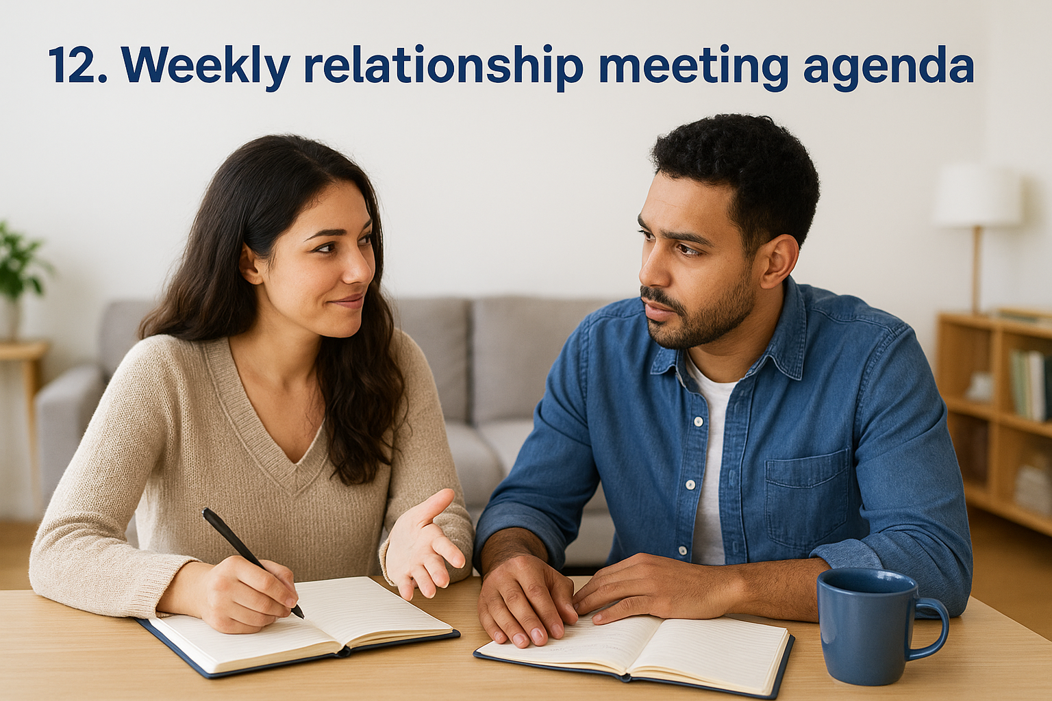12. Weekly relationship meeting agenda
