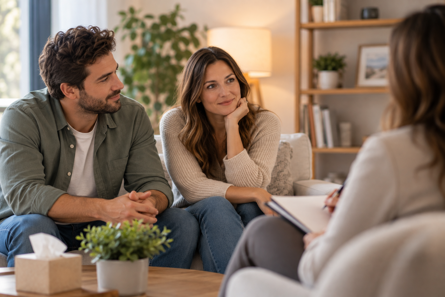 Warm Couples Counseling Session